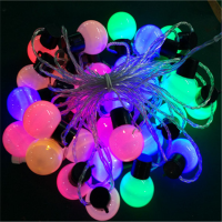 Гирлянда LED Ball string light (длина 20 м, диаметр шара 3.8 мм, 200 светодиодов, свечение RGB)
