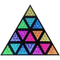 Светодиодный прибор DESON RETRO LD-233 Triangle ​Audio rgb matrix RGB Antique light