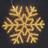 2D световая фигура "Снежинка" Snow flake Motif Light (диаметр 56 см, свечение тёплое белое)