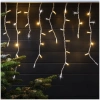 Гирлянда светодиодная "Бахрома" с эффектом Flash-мерцания 4.8M*0.6M 180LED 220V IP65 Цвет свечения: Тёплый белый + Белый(Flash), Провод: Каучук белый, уличная