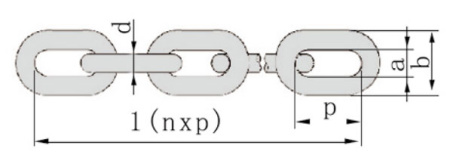 Грузоподъёмная цепь Huaige EN818-2 14х42 мм (3.8 т) 