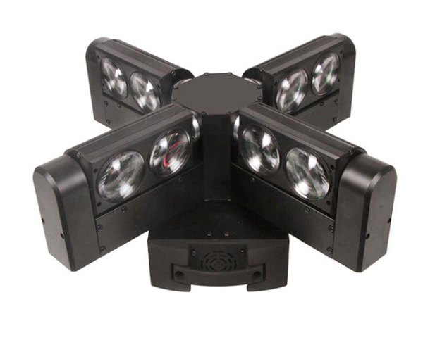 Вращающаяся голова DESON LM-507 8 eyes 4in1 RGBW led Moving Head Beam Cross Light