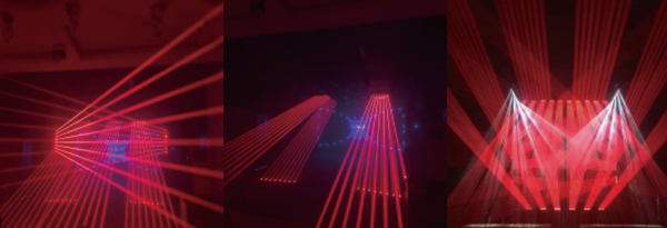 Лазерный проектор Hengyang NOVA-BEAM LS4000 PRO 8 head all Red Swing Laser Rain