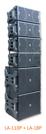 Активный элемент линейного массива T.I Pro Audio LA-110P 1×10" НЧ + 2×1.75" ВЧ | 500 Вт RMS / 1000 Вт пик | Усилитель: Class D (2×1200 Вт) | Проф. акустика