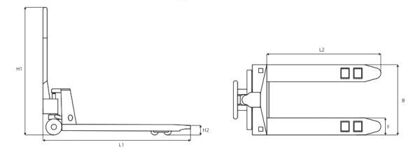 Ручная гидравлическая тележка Huaige  