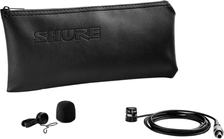 Петличный микрофон Shure WL184MB/S-LM3, Black