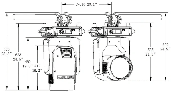 Вращающаяся голова LIGHT SKY LUNAR BEAM 421W