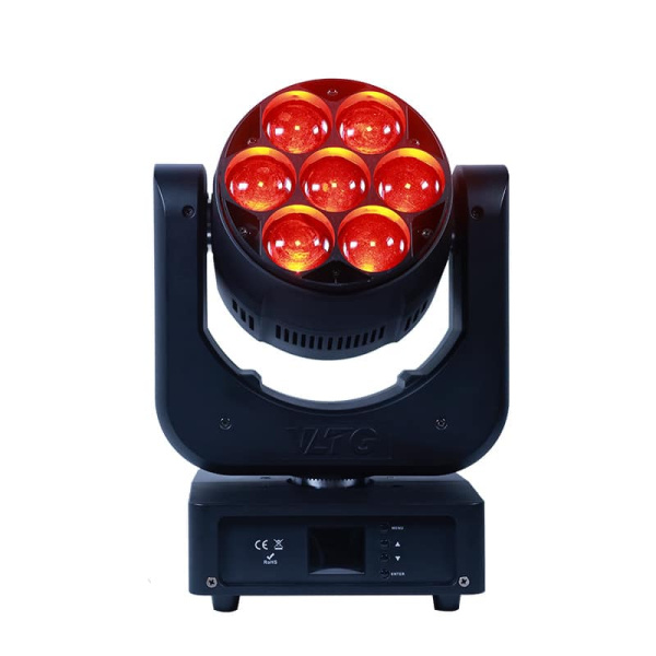 Вращающаяся голова VLTG TV-NW0740Z LED WASH Moving Head Light 7x40W RGBW 5-50° Zoom