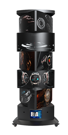 Светодиодный видеoпилон Angulus Pro, трёхсторонний, кинетический, экран 640х1600 мм, шаг пикселя 2мм, для помещений купить в Минске - ledmagic.by