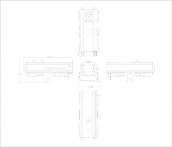 Светодиодный прожектор следящего света LIGHT SKY F450 FOLLOW SPOT