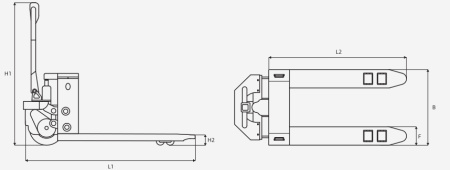 Электрическая гидравлическая тележка Huaige EV-3.0-Y 