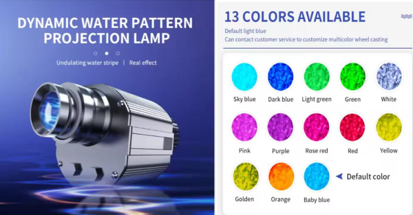 Гобо проектор GoboPrime с эффектом водной ряби ZY-FW600