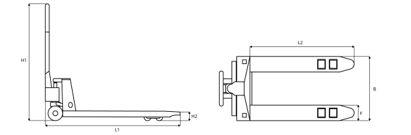 Ручная гидравлическая тележка Huaige pallet truck 