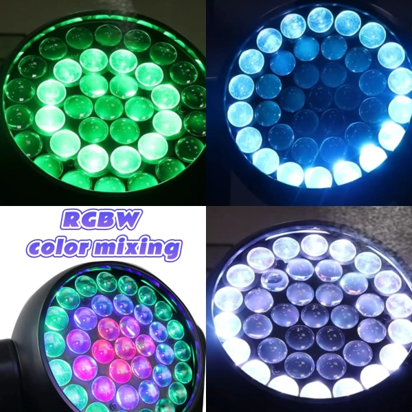 Вращающаяся голова NWIITC BT-LED113 WASH Moving Head Light 37x25W RGBW Zoom