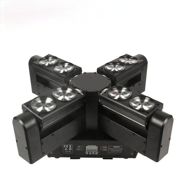 Вращающаяся голова DESON LM-507 8 eyes 4in1 RGBW led Moving Head Beam Cross Light
