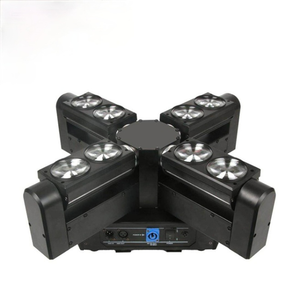 Вращающаяся голова DESON LM-507 8 eyes 4in1 RGBW led Moving Head Beam Cross Light