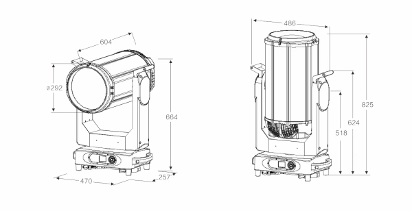 Вращающаяся голова LIGHT SKY SUPER SHARK BEAM 550W