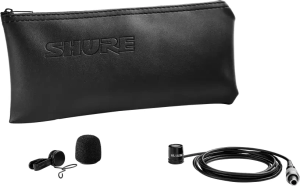Петличный микрофон Shure WL183MB/O-LM3, Black