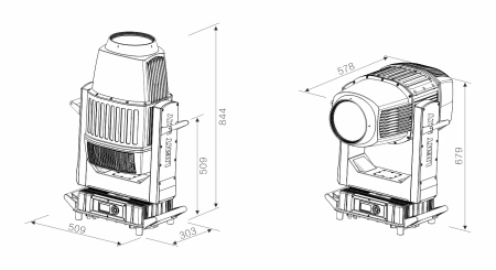 Вращающаяся голова LIGHT SKY SHARK PROFILE 1200W